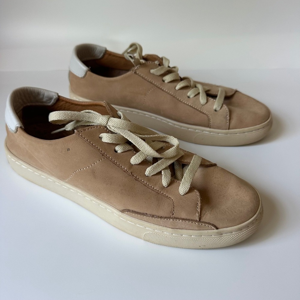 Soludos Ibiza Classic Sneakers Low Top Tan Nubuck Leather size 8 - Picture 3 of 7